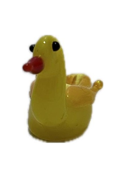 El Yapımı Mini Murano Cam Ördek Biblo A156-04