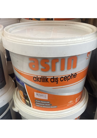 Asrın Akrilik Dış Cephe Boyası Beyaz 20kg 20 KG
