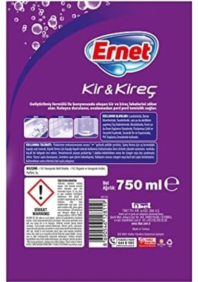 Ernet Süper Kireç Ve Kir Sökücü 750 Ml