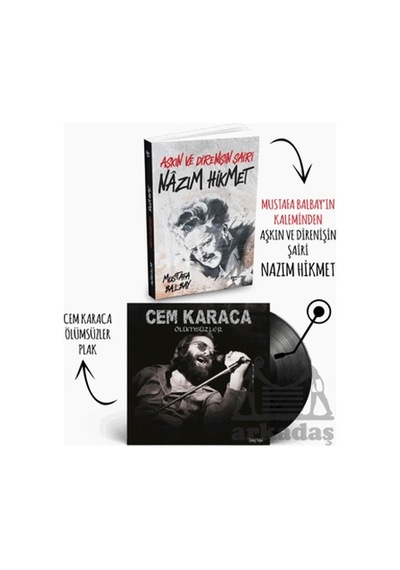 Plaklı Kitaplar - Nazım Hikmet - Cem Karaca - Ölümsüzler Plak Plak