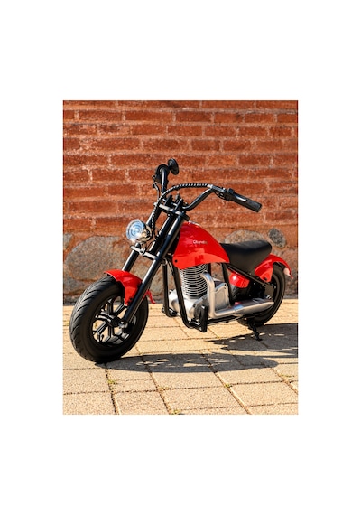 36v 180w Chopper Akülü Motor Elden Gazlı Dumanlı Şişme Lastikli Lityum Pilli Kırmızı