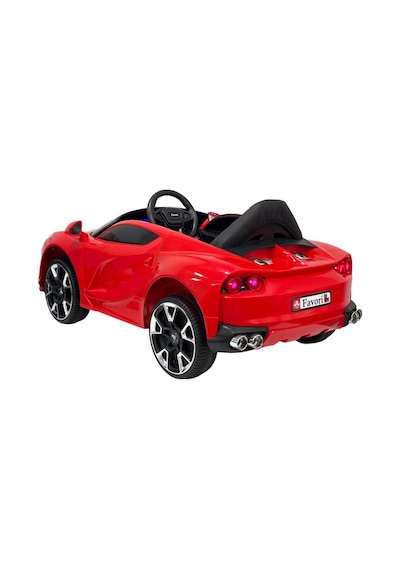 Favori Gt 12v Uzaktan Kumandalı Bluethooth Destekli Emniyet Kemerli Çocuk Akülü Araba Kırmızı