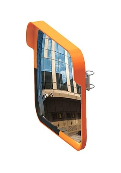 Trafik Güvenlik Aynası 80 Cm Kare Dış Mekan Aynası Otopark Ayna 60x80 Cm Kare Sarı
