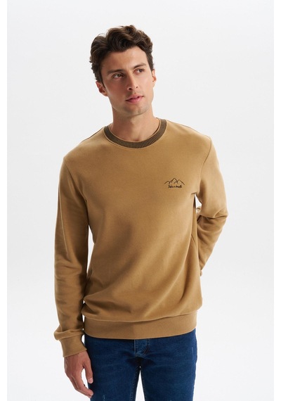 Ar-ma Erkek Regular Fit Örme Selanik Sweatshirt %65 Pamuk %35 Polyester, Karbon Fırçalı, Basic Bisiklet Yaka K30124698902 Kahverengi-k5 Acı Kahverengi Ar-ma Erkek Regular Fit Örme Selanik Sweatshirt %65 Pamuk %35 Polyester, Karbon Fırçalı, Basic Bisiklet Yaka K30124698902 Kahverengi-k5 Acı Kahverengi