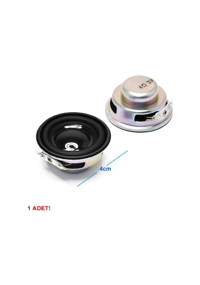 Mini 4cm 4 Ohm 3w Hoparlör Yuvarlak Speaker 3 Watt Ses Müzik Amfi Ses Oluşturucu Yüksek Kalite