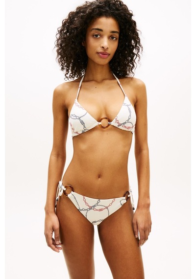 Tommy Hilfiger V İpli Yandan Bağlamalı Beyaz Bikini Altı-14821
