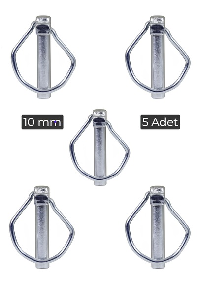 5 Adet Yaylı Pim 10mm