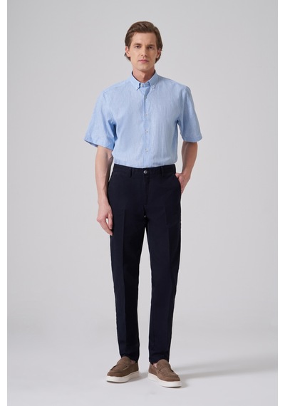 Morven Erkek Lacivert Pamuk Trend Dynamic Fit Chino Pantolon 26ms003018200 Lacivert