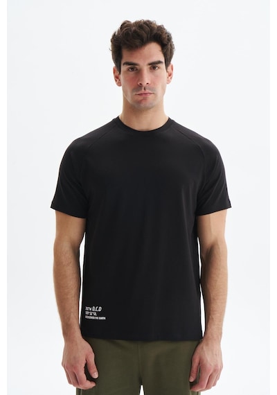 AR-MA Arma Erkek Regular Fit Basic Reglan Kollu Süprem Bisiklet Yaka Tişört Y29344472202 Siyah