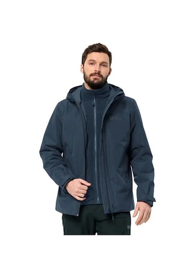 Jack Wolfskin Taubenberg 3ın1 Jkt M 1115311-out Ckt Mıdnıght Erkek Mont Lacivert