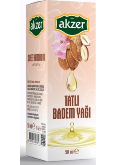 Akzer Tatlı Badem Yağı 50 ML