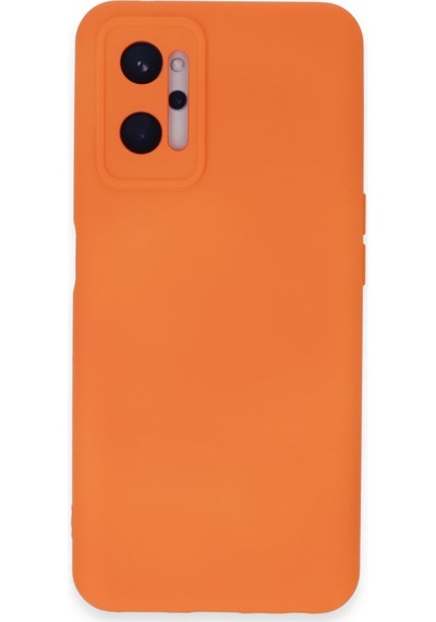 Realme 9i 4g Kılıf İçi Kadife Kaplı Nano Silikon Kapak - Turuncu Turuncu