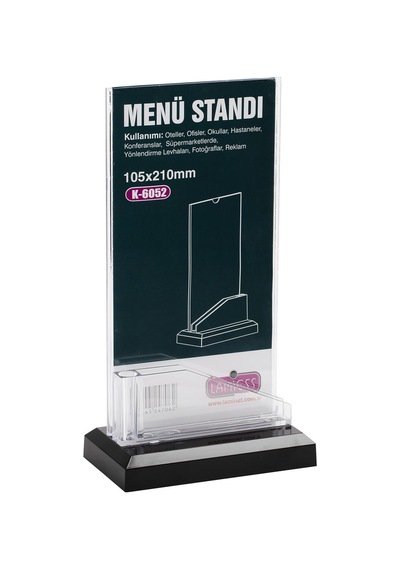 Lamiess K-6052 Masaüstü Menü Stand 3'lü