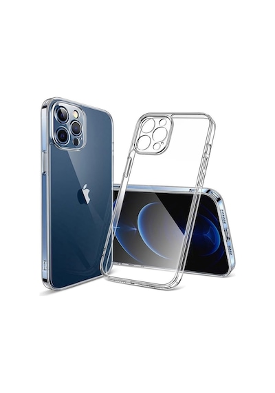 Fitcase Apple Uyumlu iPhone 15 Pro Max Kılıf Kamera Korumalı Silikon Şeffaf Arka Kapak