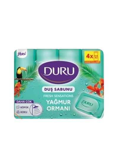 Duru Fresh Duş Sabunu 150g 4'lü Paket Yağmur Ormanı Kokusu 4'li Avantaj Paketi - 4 Adet Tarı Diğer
