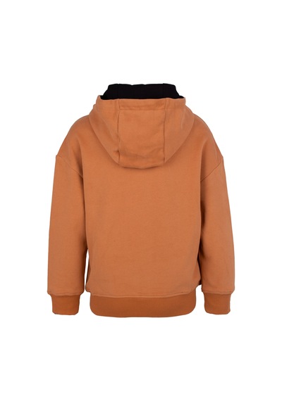 Brz Kids Unisex Çocuk Basic Hoodie Kahverengi