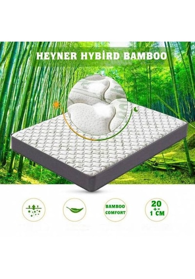 90 x 150 Ortopedik Yaylı Yatak Heyner Hybird Bamboo