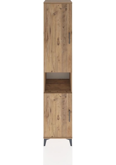Hyperion Dolap 4 Raflı 2 Kapaklı Tek Askılı 44x44x221 Çam-çam Çam