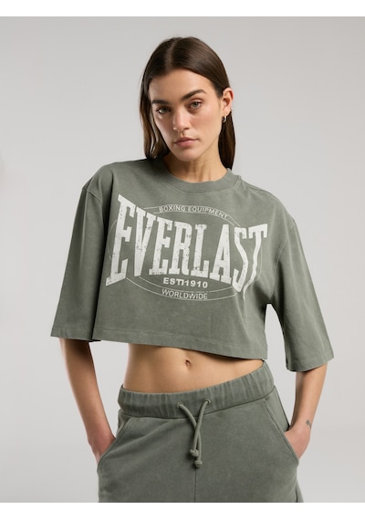 Everlast Authentic Boxing Wmn Haki Kadın Crop Tişört Haki