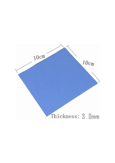 Wozlo 3 0mm 100x100mm Chipset Soğutucu Termal Pad Cep Telefonu Notebook Ps4 Ps5 Mavi 3 6w/m K
