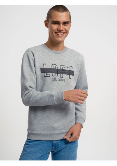 LOFT Regular Fit Erkek Sweatshirt Lf2034937 Q1.v1 Gri Melanj