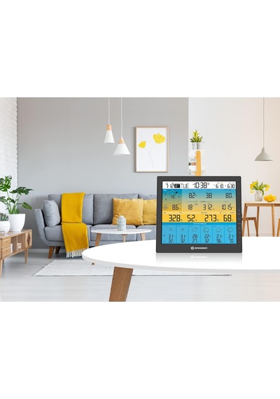 Tr Hava İstasyonu, Kablosuz Dış Sensörlü, 7'si 1 Arada Solar Wlan 4cast, 6 Günlük Hava Tahmini Ve Kapsamlı Diğer Genel