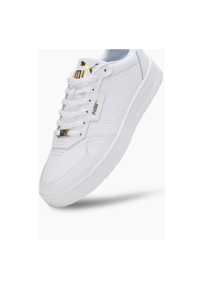 Puma Court Classic Lux Erkek Spor Ayakkabı 39501901 Beyaz Beyaz