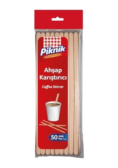 Ahşap Kariştirici 50'li 3lü Paket Çok Renkli