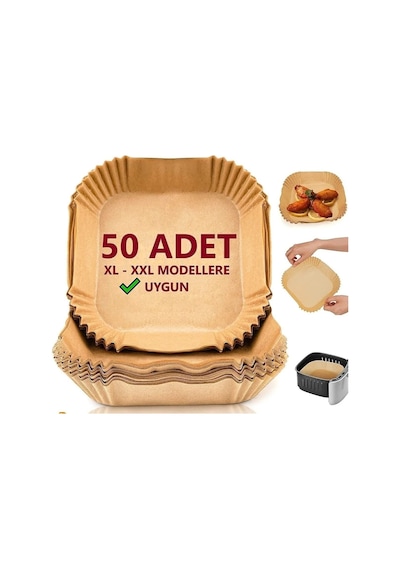 Orret Home Aırfrey Pişirme Kağıdı,xl,xxl Aırfreyler İçin Parşömen Kağıdı,sıvıya Ve Yağa Dayanıklı Sıc