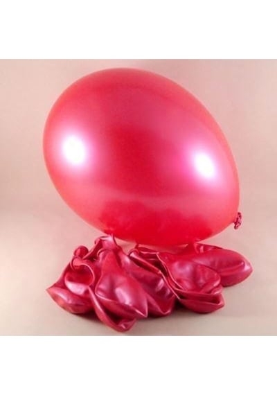 Pembe Renkli Metalik 12 Li Balon Seti 6
