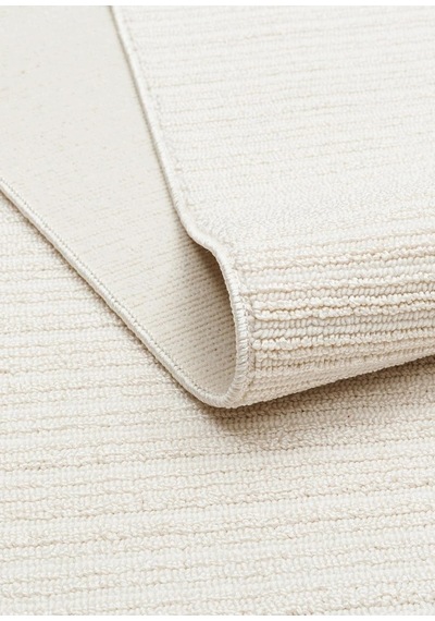 Eko Halı Mono Loop 03 White Xw Sisal Görünümlü Bukleli Kaymaz Tabanlı Yıkanabilir Halı Beyaz