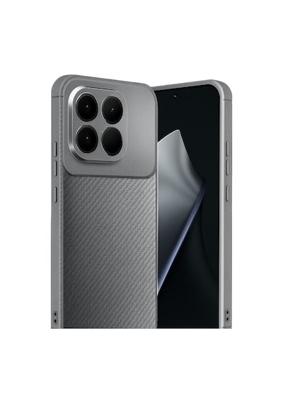 Xiaomi Mi 15t Uyumlu Auto Focus Karbon Kapak - Gri