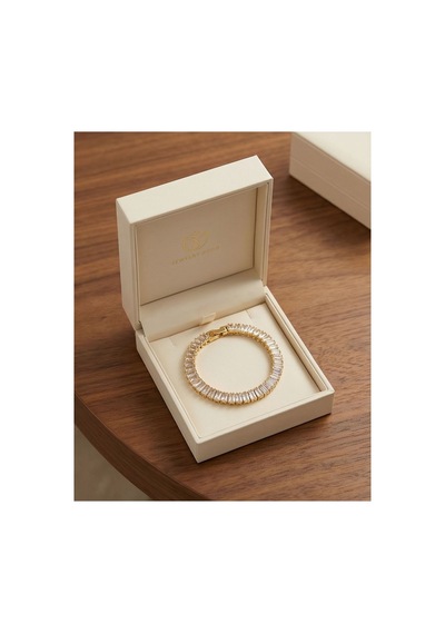 Xupıng Jewelry 14k Zarif Zirkon Taşlı Su Yolu Model Bileklik Çok Renkli Çok Renkli