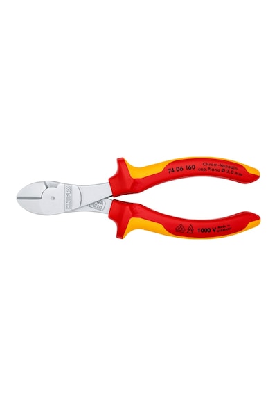 Knıpex Vde 1000 Volt Ağır Hizmet Tipi Yan Keski 160 Mm 7406160
