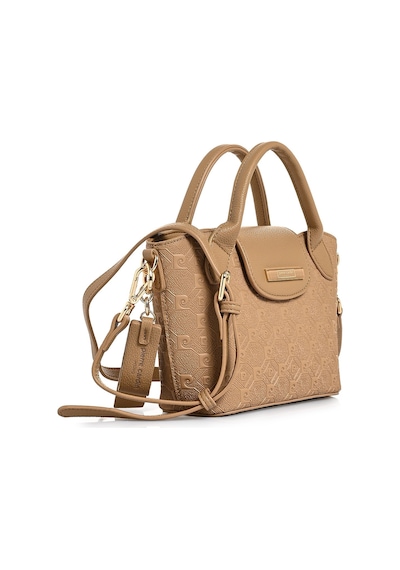 Pierre Cardin 05pc26y10619-p Kabartma Desenli Ayarlanabilir Askılı Suni Deri Omuz Çantası Camel