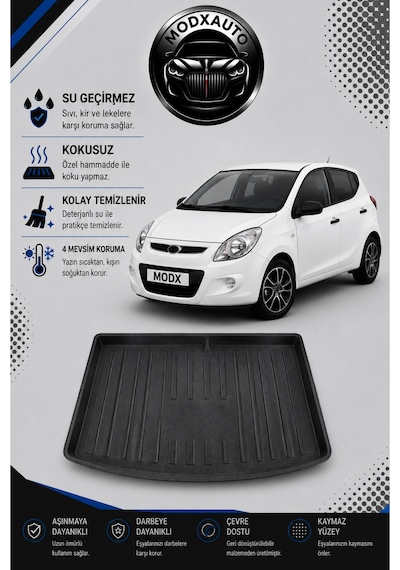 Hyundai İ20 2012 Model Araca Özel Bagaj Havuzu Premium A+