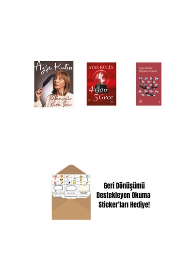 Kalemimle Kırk Sene Ciltli + 4 Gün 3 Gece + Everest Açıkhava 19 - Doğdum. Kızdım + Okuma Sticker'ları