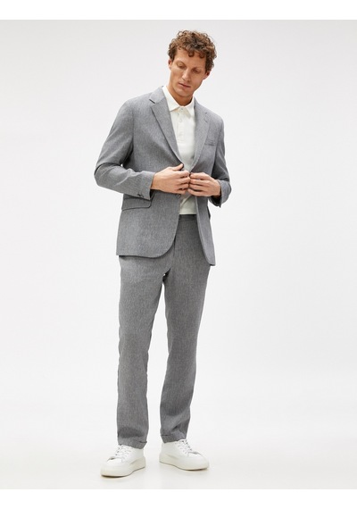 Koton Yazlık Ceket Blazer Cep Detaylı Düğmeli Antrasit 3sam50061hw 3SAM50061HW927 Antrasit Koton Yazlık Ceket Blazer Cep Detaylı Düğmeli Antrasit 3sam50061hw 3SAM50061HW927 Antrasit