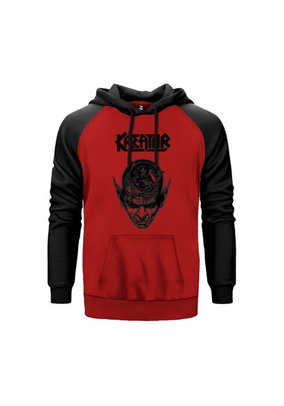 Kreator İn Head Gri Renk Reglan Kol Sweatshirt