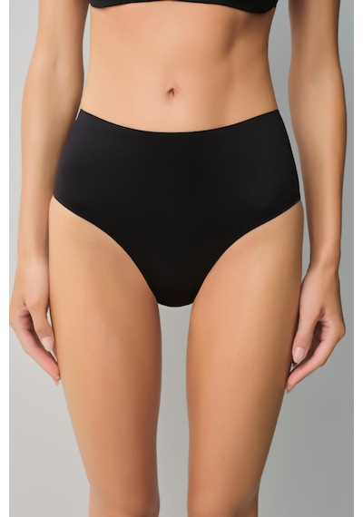 Suwen Invisible Yüksek Bel Lazer Kesim İz Bırakmayan Slip Külot Sw9930b012 Siyah