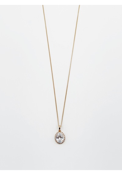 18k Rose Gold Plated White Queen Kolye Gold