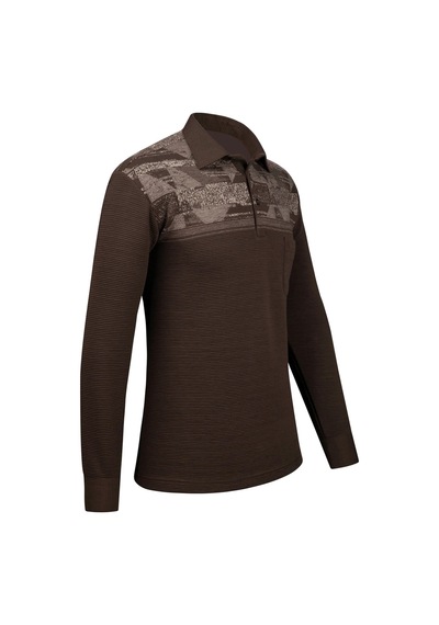 Çizgi Triko Erkek Uzun Kollu Desenli Gömlek Yaka Kol Manşetli Cepli Sweat 5026 Kahverengi Kahverengi Çizgi Triko Erkek Uzun Kollu Desenli Gömlek Yaka Kol Manşetli Cepli Sweat 5026 Kahverengi Kahverengi