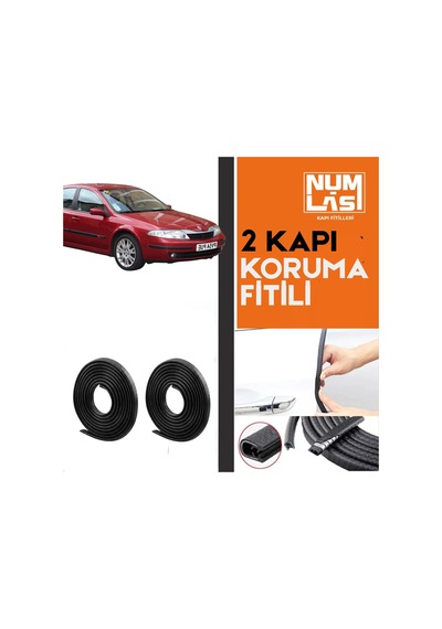 Renault Laguna 2 Sedan İki Kapı Koruma Fitili Siyah Renk Numlas-a Kalite-nm2947