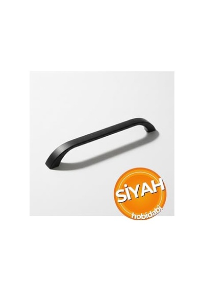 Göksu Siyah Metal Mutfak Dolap Kulpları, Çekmece Kapak Kulbu, Mobilya Kulp 96 Mm, Adet, 1 155 x 230 MM (Büyük Boy)