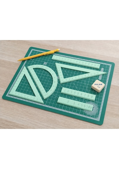 3d Baskı Geometri Cetvel Seti - İletki, Gönye Ve Ölçüm Araçları - Mint