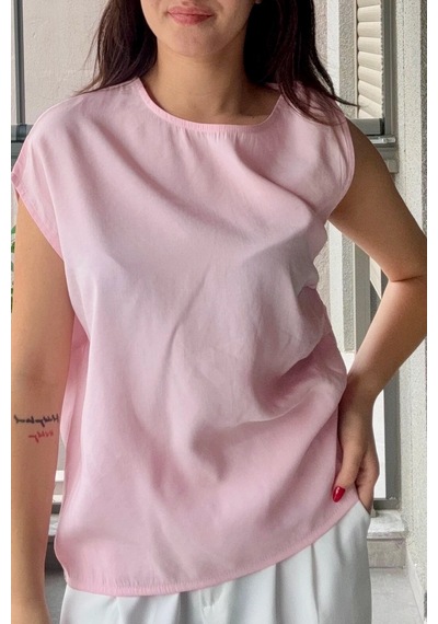 Bb Butik Basic Tasarım Dokuma Modal Kumaş Kolsuz Bluz Rahat Kalıp Modern Kadın Bluz My3535 Pembe Bb Butik Basic Tasarım Dokuma Modal Kumaş Kolsuz Bluz Rahat Kalıp Modern Kadın Bluz My3535 Pembe