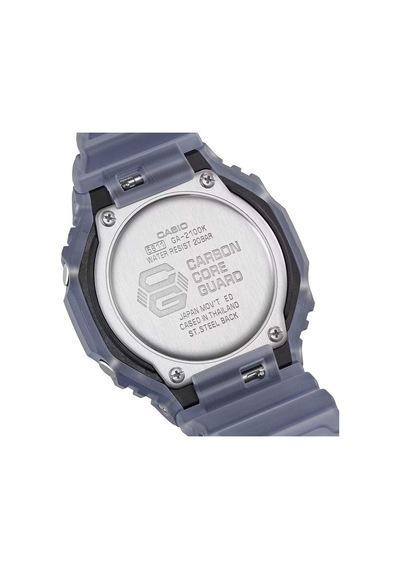 Casio Ga-2100k-2adr Quartz Silikon Mavi 20 Atm 45 Mm Erkek Kol Saati
