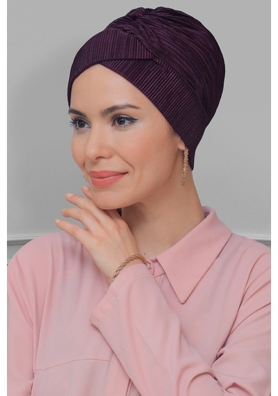 Hürrem Bone Mürdüm Pratik Hazır Geçmeli Tesettür Bone Fukuro Piliseli Çapraz Mürdüm Hürrem Bone Mürdüm Pratik Hazır Geçmeli Tesettür Bone Fukuro Piliseli Çapraz Mürdüm