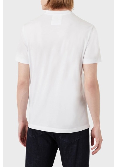 Emporio Armani Erkek T Shirt 8N1Tn5 1Jpzz 0147-Beyaz