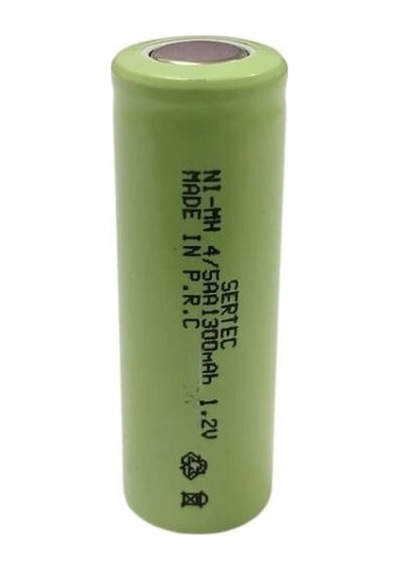 Sertec - 1.2v 1300 Mah - 4/5aa- Ni-mh Şarjlı Pil - Başsız / Flat